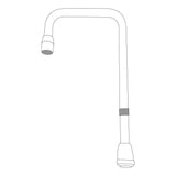 Chrome commerical spout