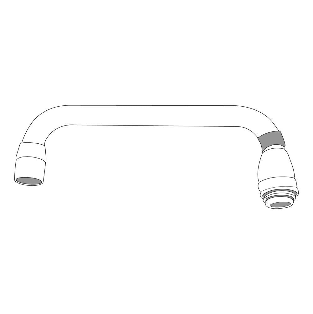 Chrome commerical spout