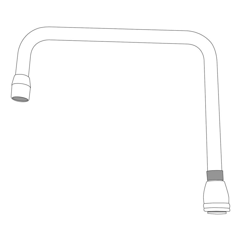 Chrome commerical spout