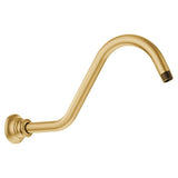Waterhill 14-Inch Replacement Extension Curved Shower Arm, Chrome