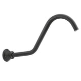 Waterhill 14-Inch Replacement Extension Curved Shower Arm, Chrome