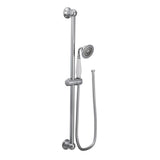 Weymouth Traditional Eco-Performance Handshower Handheld Shower with 30-Inch Slide Bar and 69-Inch Metal Hose, Chrome