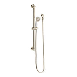 Weymouth Traditional Eco-Performance Handshower Handheld Shower with 30-Inch Slide Bar and 69-Inch Metal Hose, Chrome
