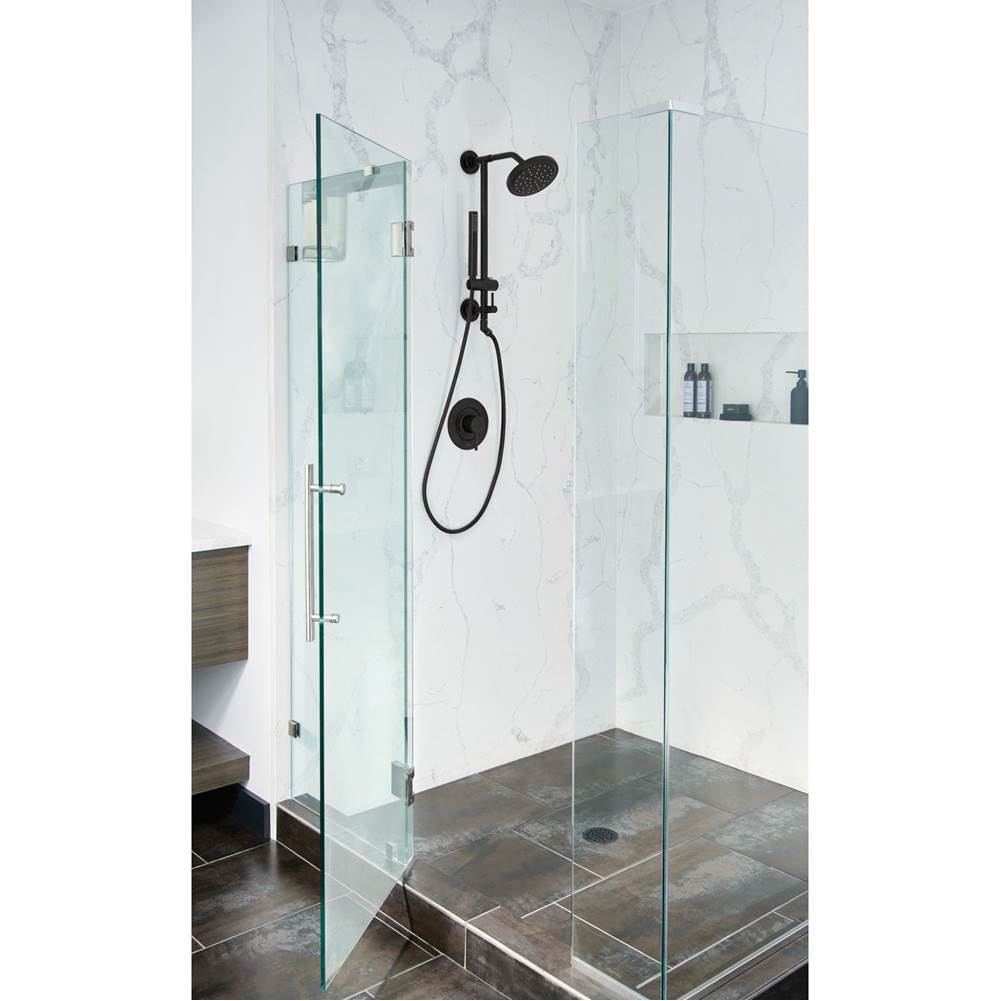 Shower Rail System with 2-Function Diverter in Chrome (Valve Sold Separately)
