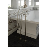 Weymouth Floor Mount Tub Filler Risers in Chrome