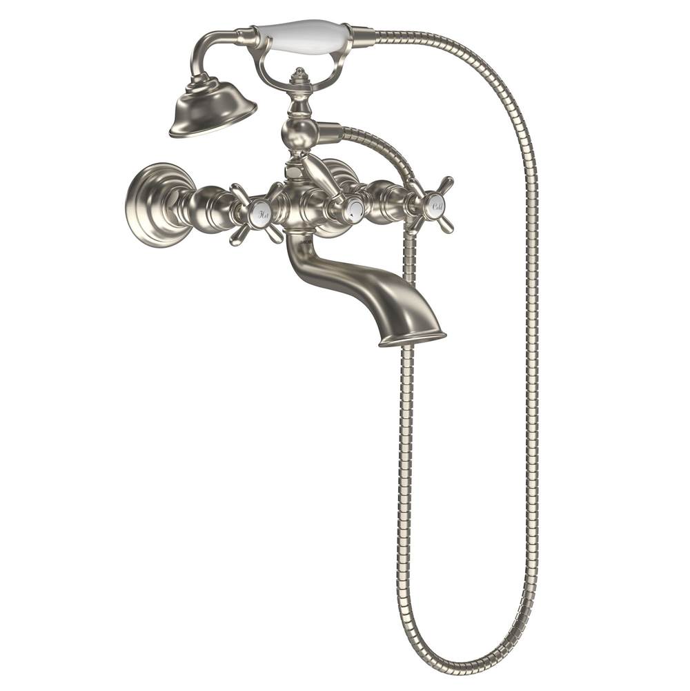 Weymouth 2-Handle Wall Mount Roman Tub Filler Trim Kit in Chrome (Valve Sold Separately)