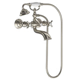 Weymouth 2-Handle Wall Mount Roman Tub Filler Trim Kit in Chrome (Valve Sold Separately)
