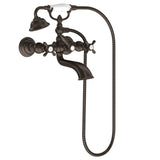 Weymouth 2-Handle Wall Mount Roman Tub Filler Trim Kit in Chrome (Valve Sold Separately)