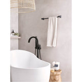 Doux One-Handle Freestanding Floor Mount Tub Filler with Handshower, Chrome