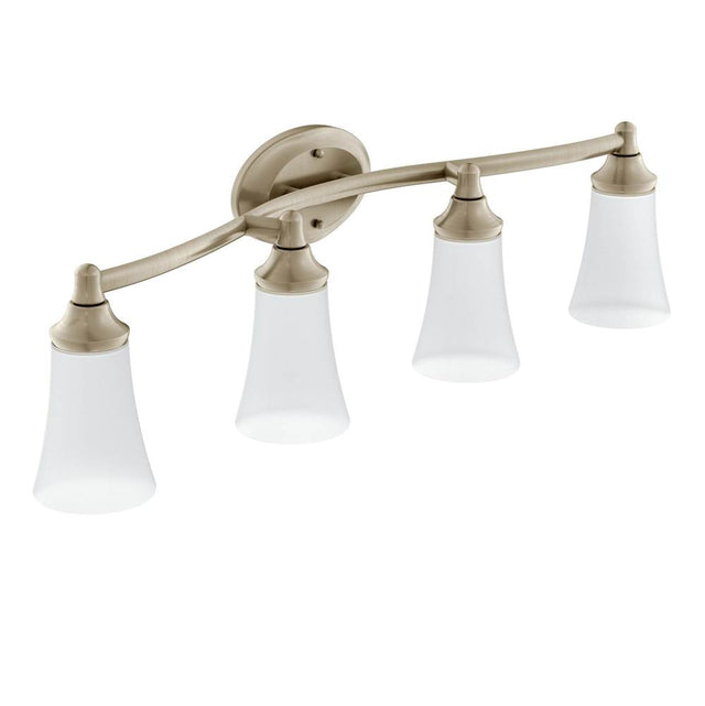 Moen - Brushed Nickel Four Globe Bath Light - Brushed Nickel