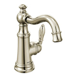Weymouth One-Handle Single Hole Traditional Bathroom Sink Faucet with Drain Assembly, Chrome