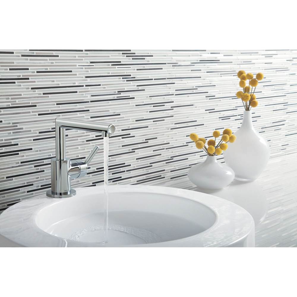 Arris One-Handle Single Hole Modern Bathroom Faucet, Chrome