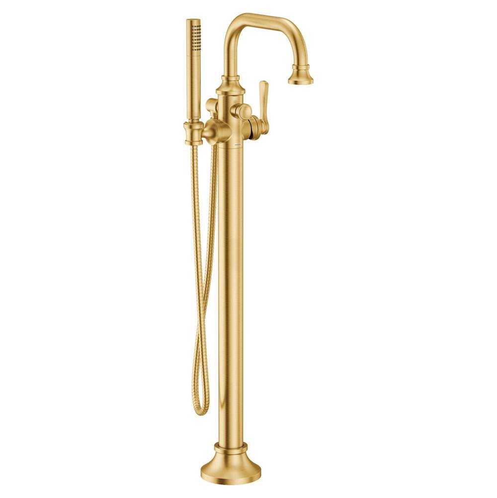 Colinet One-Handle Freestanding Floor Mount Tub Filler with Handshower in Chrome