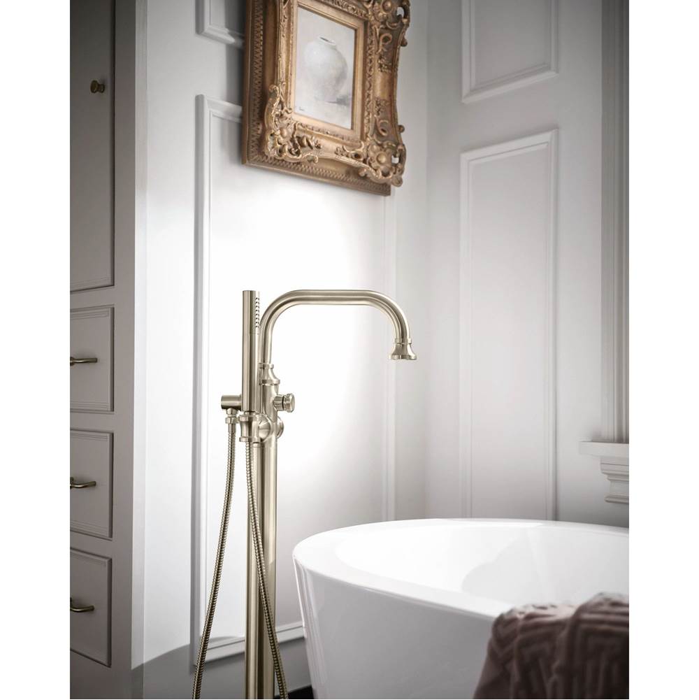 Colinet One-Handle Freestanding Floor Mount Tub Filler with Handshower in Chrome