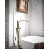 Colinet One-Handle Freestanding Floor Mount Tub Filler with Handshower in Chrome