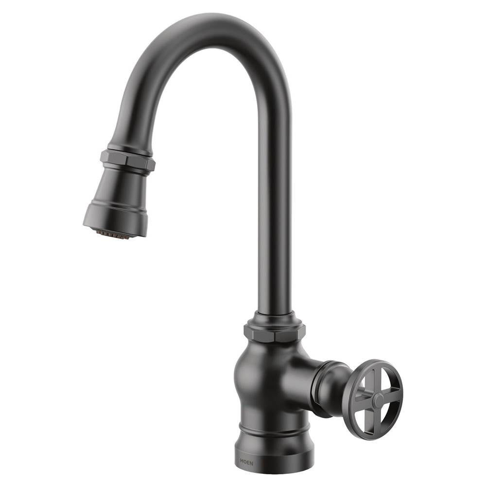 Paterson One-Handle Pulldown Bar Faucet with Power Clean, Includes Interchangeable Handle, Chrome