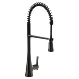 Sinema Single-Handle Pull-Down Sprayer Kitchen Faucet with Power Clean and Spring Spout in Chrome
