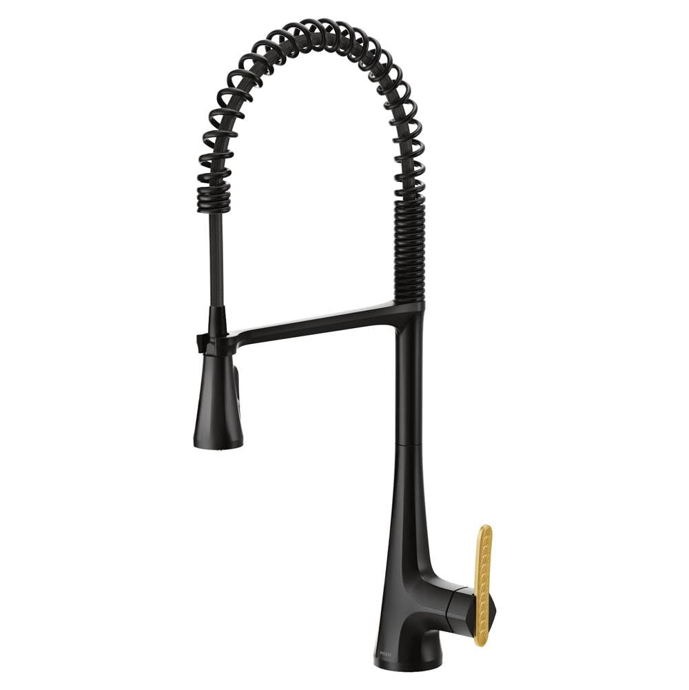 Sinema Single-Handle Pull-Down Sprayer Kitchen Faucet with Power Clean and Spring Spout in Chrome