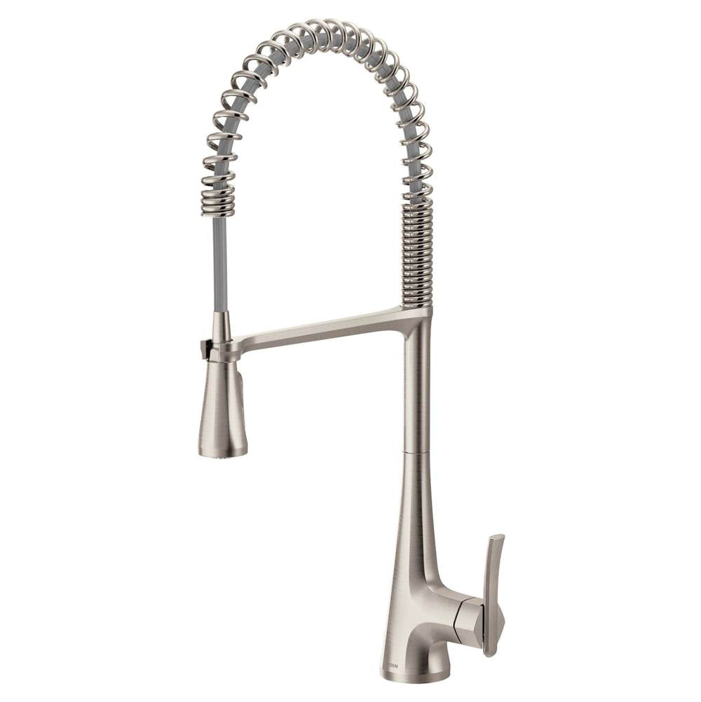 Sinema Single-Handle Pull-Down Sprayer Kitchen Faucet with Power Clean and Spring Spout in Chrome
