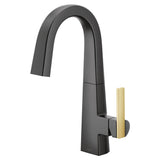 Nio One-Handle Bar Faucet, Includes Secondary Finish Handle Option, Chrome