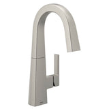 Nio One-Handle Bar Faucet, Includes Secondary Finish Handle Option, Chrome