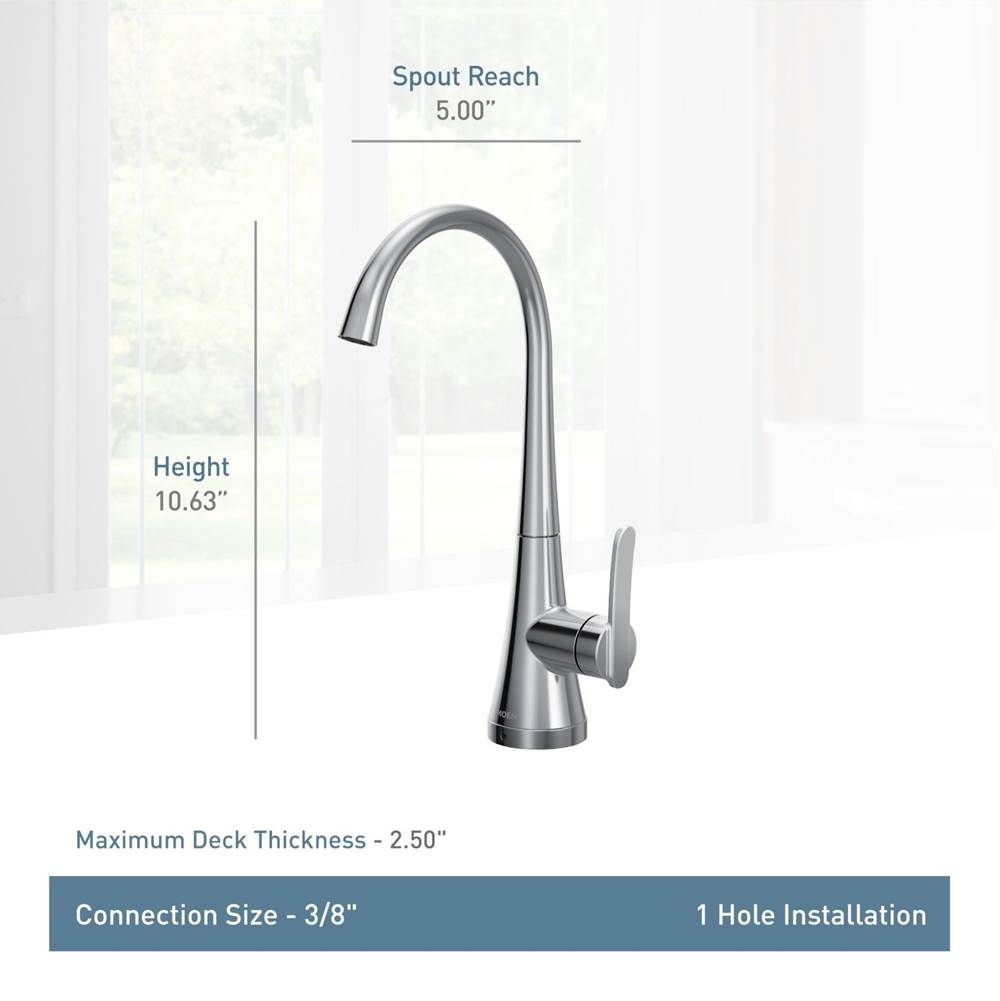 Sinema Beverage Faucet, Chrome