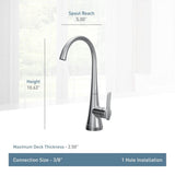 Sinema Beverage Faucet, Chrome