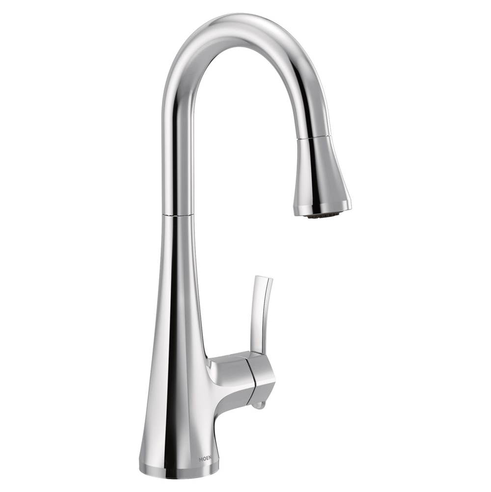 Sinema Single-Handle Pull-Down Sprayer Bar Faucet Featuring Reflex and 2-Handle Options in Chrome