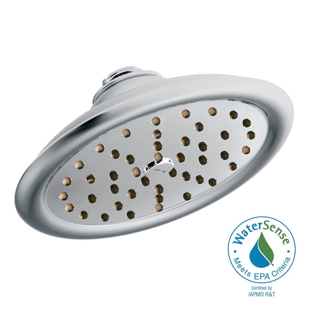 ExactTemp 7'' Eco-Performance One-Function Rainshower Showerhead with Immersion Technology, Chrome