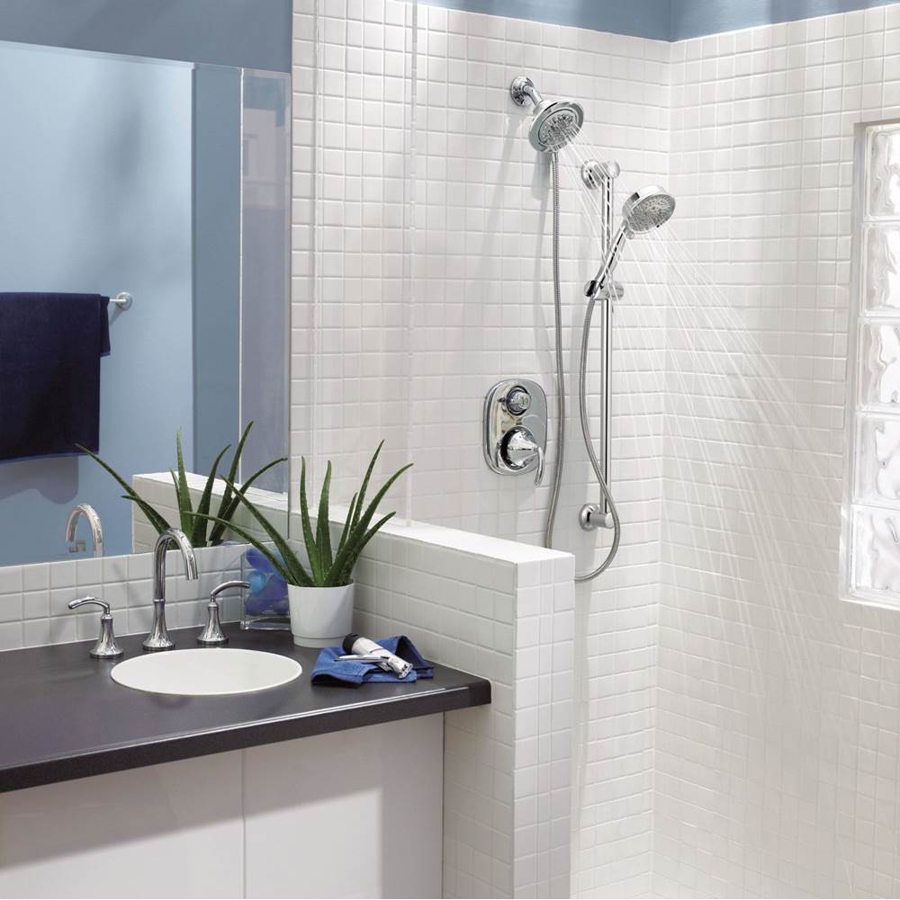 Eco-Performance Handheld Showerhead with 69-Inch-Long Hose Featuring 30-Inch Slide Bar, Chrome
