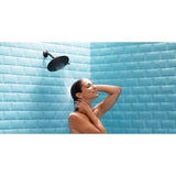 Velocity Two-Function 8-Inch Diameter Eco-Performance Rainshower Showerhead, Chrome
