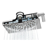 Velocity Eco-Performance Two-Function 8-1/2'' Diameter Spray Rainshower Showerhead, Chrome