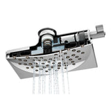 Velocity Two-Function 8.5-Inch Diameter Spray Rainshower Showerhead, Chrome
