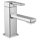 90 Degree One-Handle Single Hole Modern Bathroom Sink Faucet, Chrome