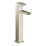90 Degree One-Handle Vessel Sink Modern Bathroom Faucet, Brushed Nickel