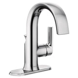 Doux Collection One-Handle High Arc Laminar Stream Bathroom Faucet, Chrome