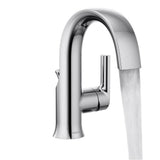 Doux Collection One-Handle High Arc Laminar Stream Bathroom Faucet, Chrome