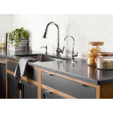 Paterson One-Handle Pull-down Kitchen Faucet with Power Boost, Includes Interchangeable Handle, Chrome