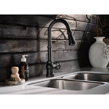 Paterson One-Handle Pull-down Kitchen Faucet with Power Boost, Includes Interchangeable Handle, Chrome