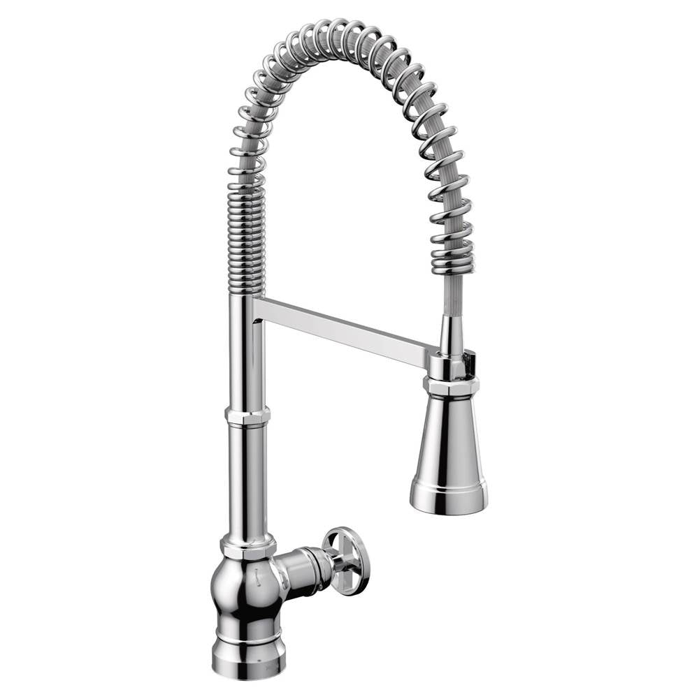 Paterson One Handle Pre-Rinse Spring Pulldown Kitchen Faucet with Power Boost, Chrome