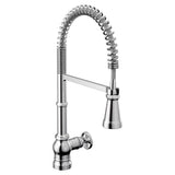 Paterson One Handle Pre-Rinse Spring Pulldown Kitchen Faucet with Power Boost, Chrome