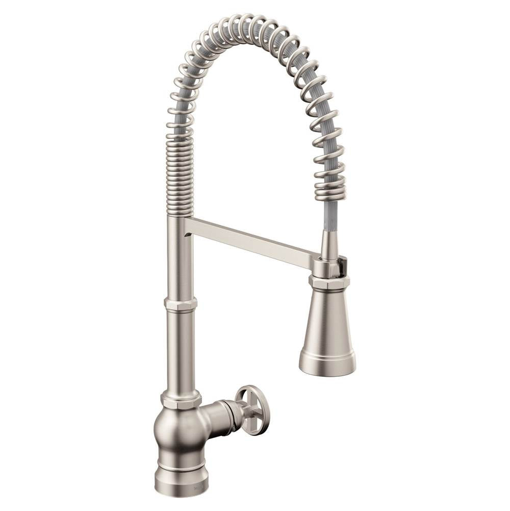Paterson One Handle Pre-Rinse Spring Pulldown Kitchen Faucet with Power Boost, Chrome