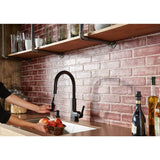 Deck Mounted Kitchen Soap Dispenser with Above the Sink Refillable Bottle, Chrome