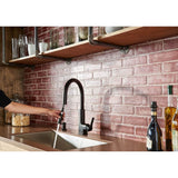 Deck Mounted Kitchen Soap Dispenser with Above the Sink Refillable Bottle, Chrome