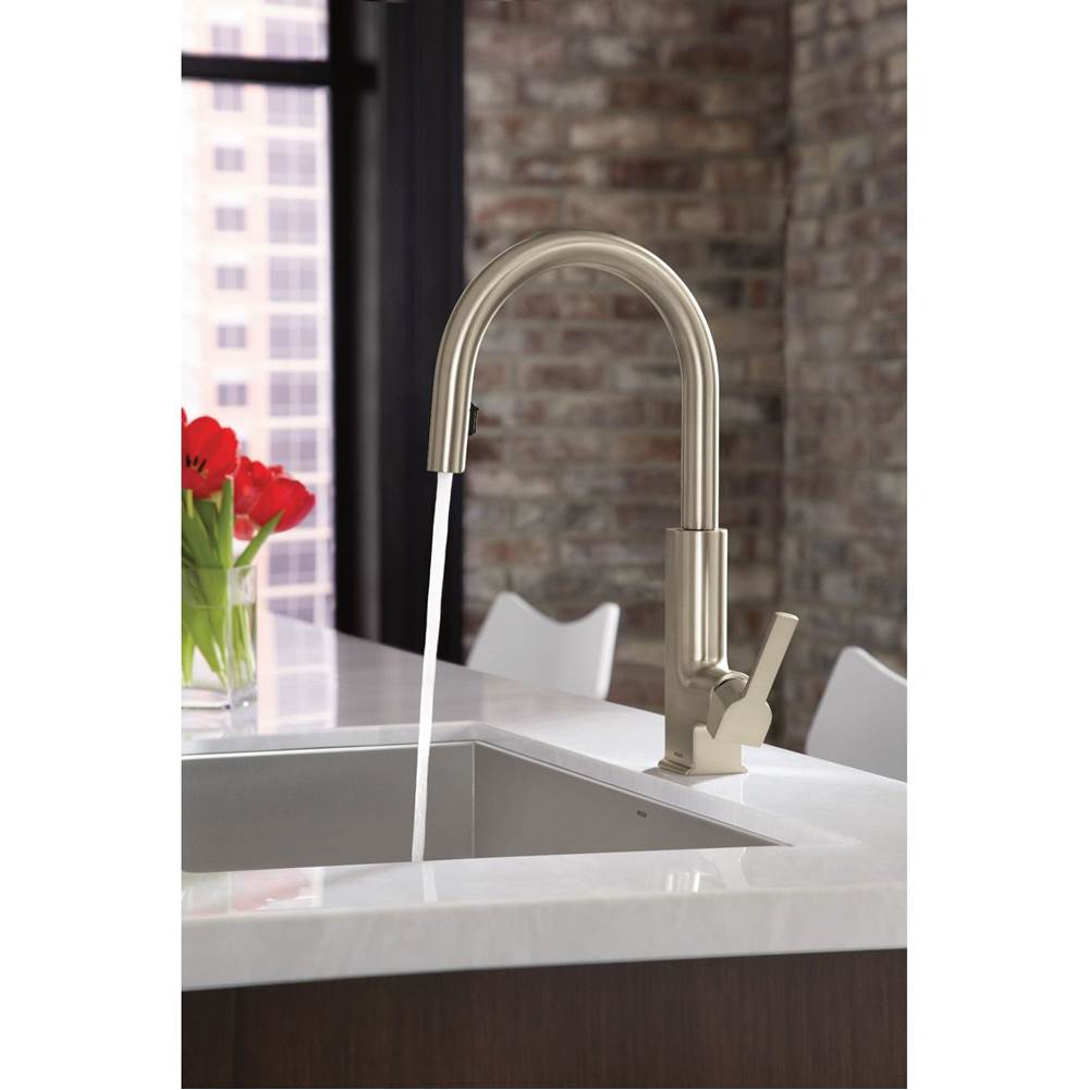 STO One-Handle High Arc Pulldown Kitchen Faucet with Power Clean, Chrome
