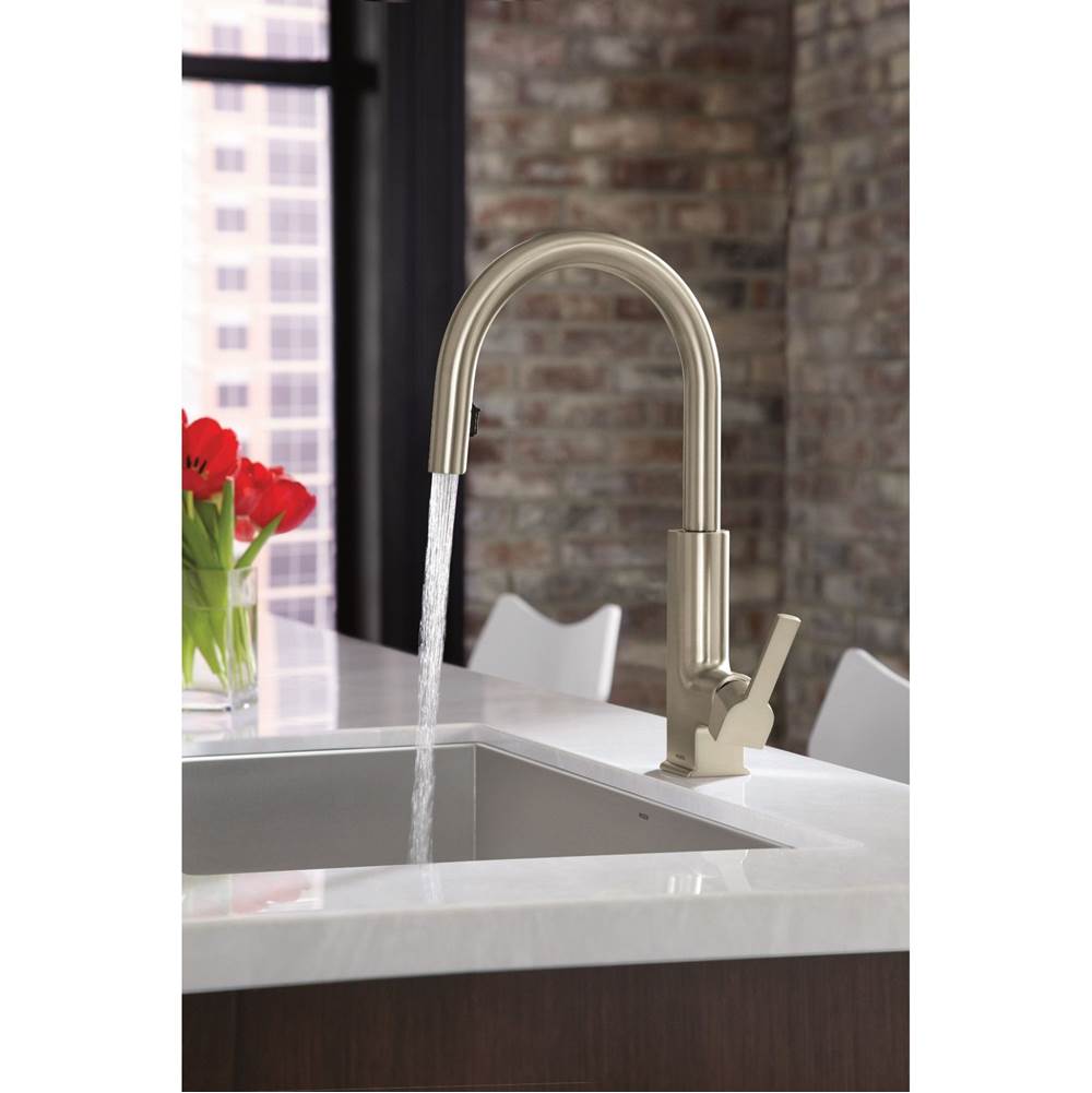 STO One-Handle High Arc Pulldown Kitchen Faucet with Power Clean, Chrome