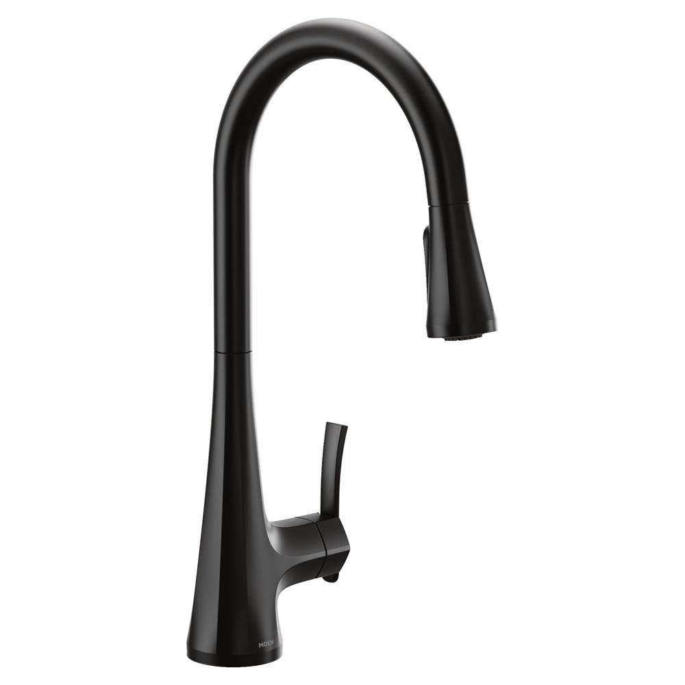 Sinema Single-Handle Pull-Down Sprayer Kitchen Faucet with Power Clean and 2 Handle Options in Chrome