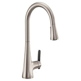 Sinema Single-Handle Pull-Down Sprayer Kitchen Faucet with Power Clean and 2 Handle Options in Chrome