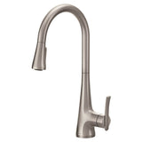 Sinema Single-Handle Pull-Down Sprayer Kitchen Faucet with Power Clean and 2 Handle Options in Chrome
