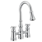 Moen Weymouth 2-Handle Bridge Faucet in Chrome
